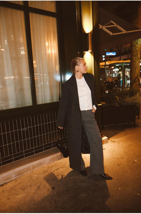 Isabelle Coat Wool herringbone coat